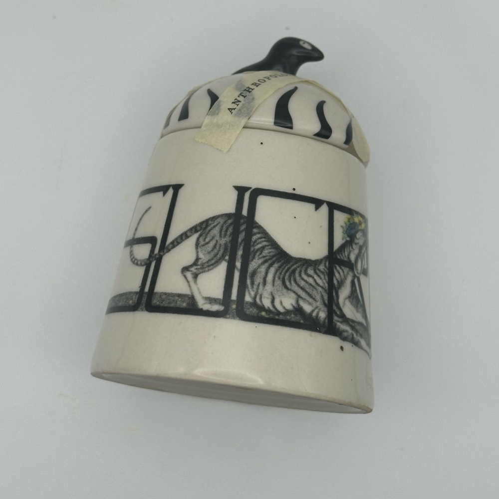Anthropologie Zebra Ceramic Sugar Jar - Picture 13 of 15